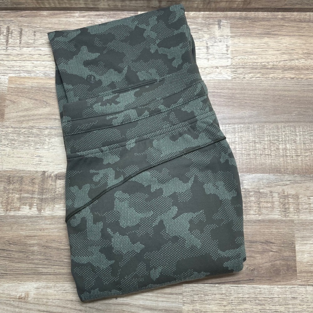Lululemon Ready To Rulu Jogger Womens 8 Heritage Camo Dark Olive Green 29"